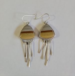 Handmade Artisan Earrings Owyhee Jasper